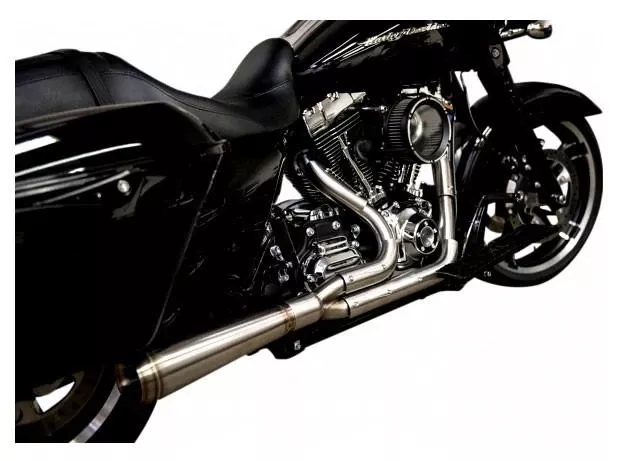 Trask Full Stainless 2-into-1 Exhaust for Harley-Davidson Gen 1 M8 Touring Models '17-Up* (Select Finish)