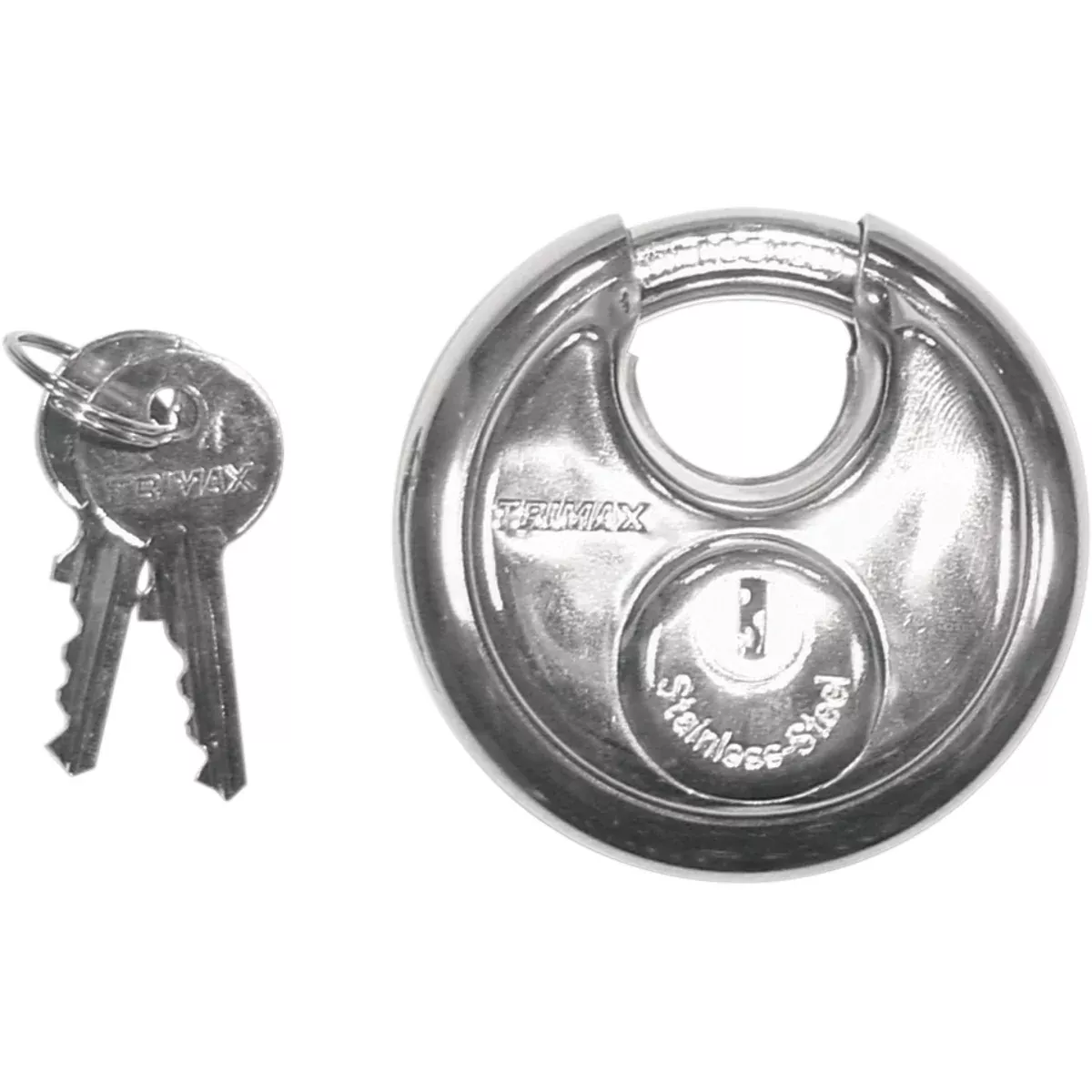 TRIMAX 4010-0020 TRP170 Stainless Steel Round Padlock keyed