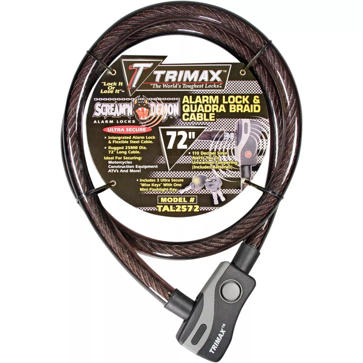 TRIMAX 4010-0187 TAL2572 Alarm Cable Lock