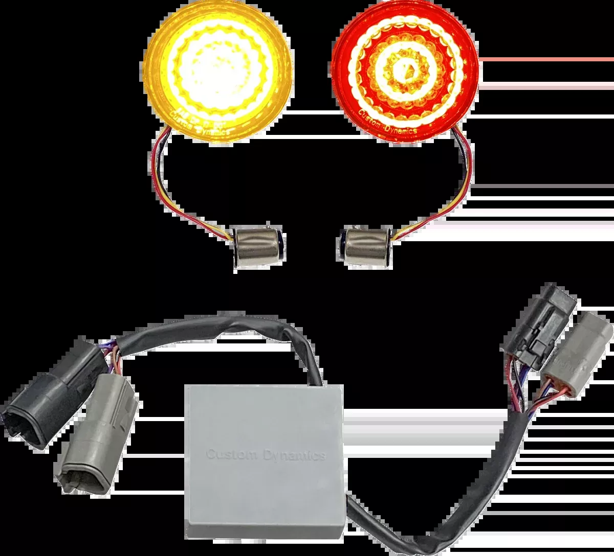 Turn Signal Inserts - Amber/Red - Harley-Davidson