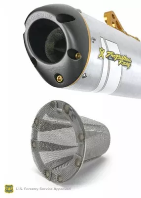 Two Brothers M-6 S/O Exhaust S/A Screen Usfs Appr - 005-107S