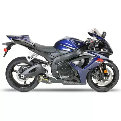Two Brothers Suzuki GSX-R750 06-07 M-2 V2 Silver Series Slip-On Exhaust