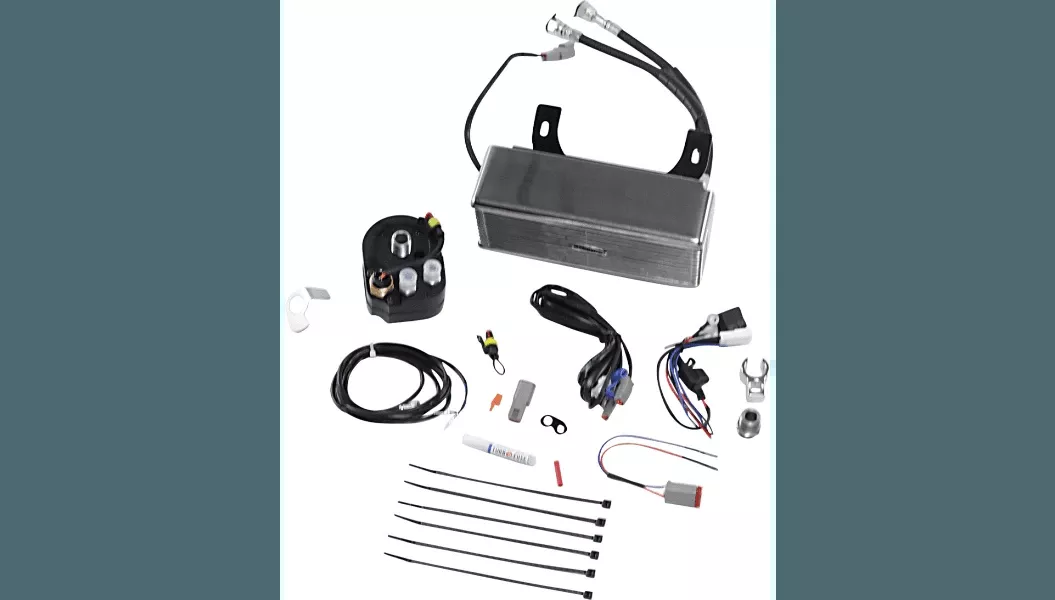UltraCool 3.0 Below Regulator Mount Oil Cooler with Fan Kit for '94-08 Harley Davidson Touring - Chrome