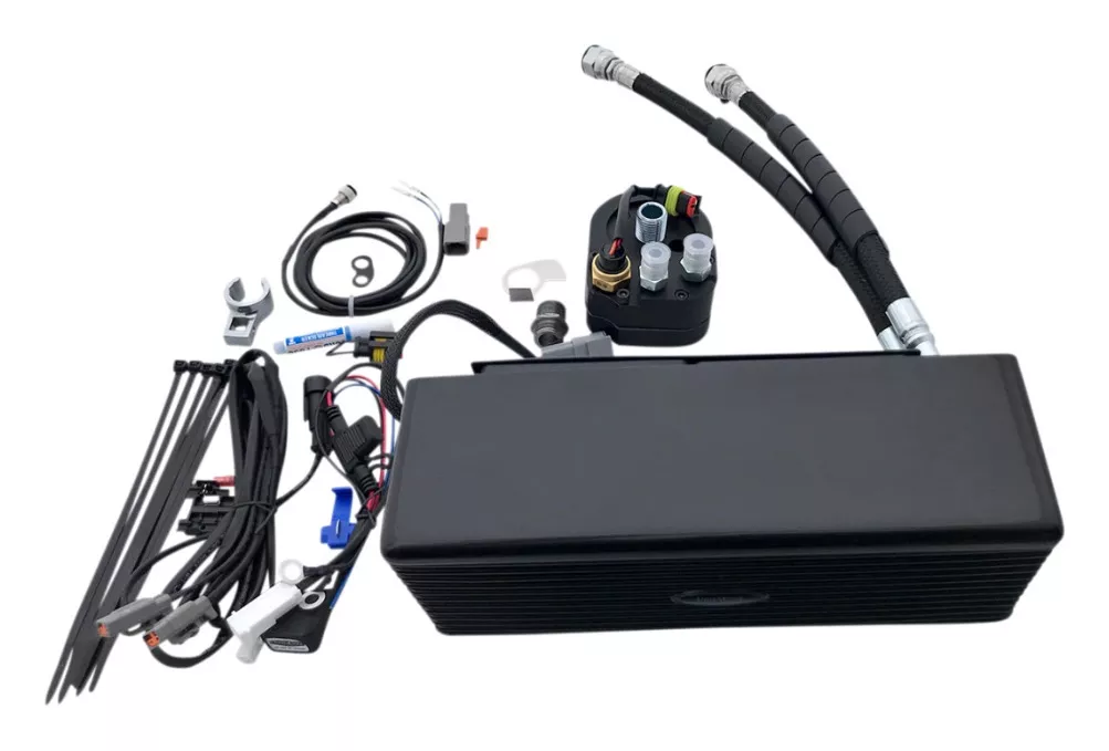 UltraCool Below Regulator Mount Oil Cooler Kit For Harley Dyna 1991-2017