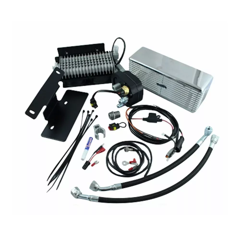 UltraCool RF-2SS Stainless Steel Oil Cooler Kit 09-16 Harley-Davidson Touring