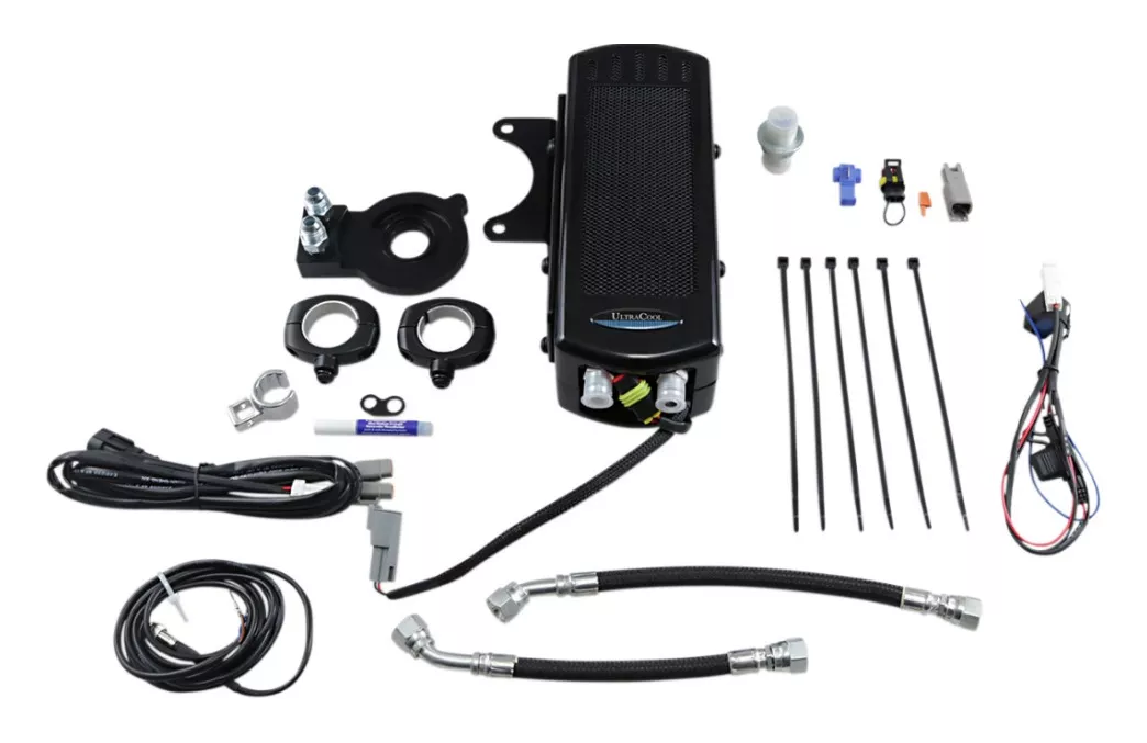 UltraCool Side Mount Oil Cooler Kit For Harley Sportster 2004-2022