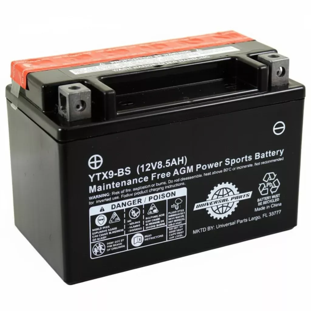 Universal Parts 12V 8.5AH Battery YTX9-BS Dry AGM