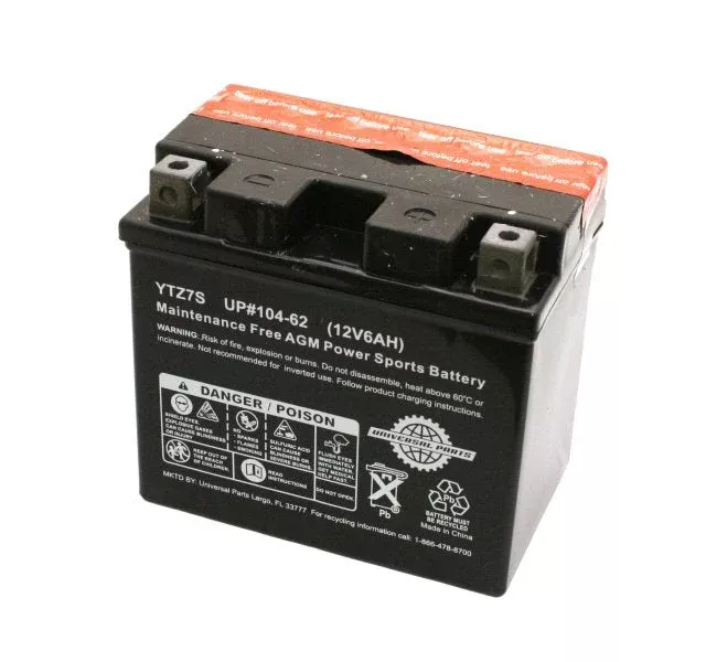 Universal Parts YTZ7S 12V 6AH AGM Battery
