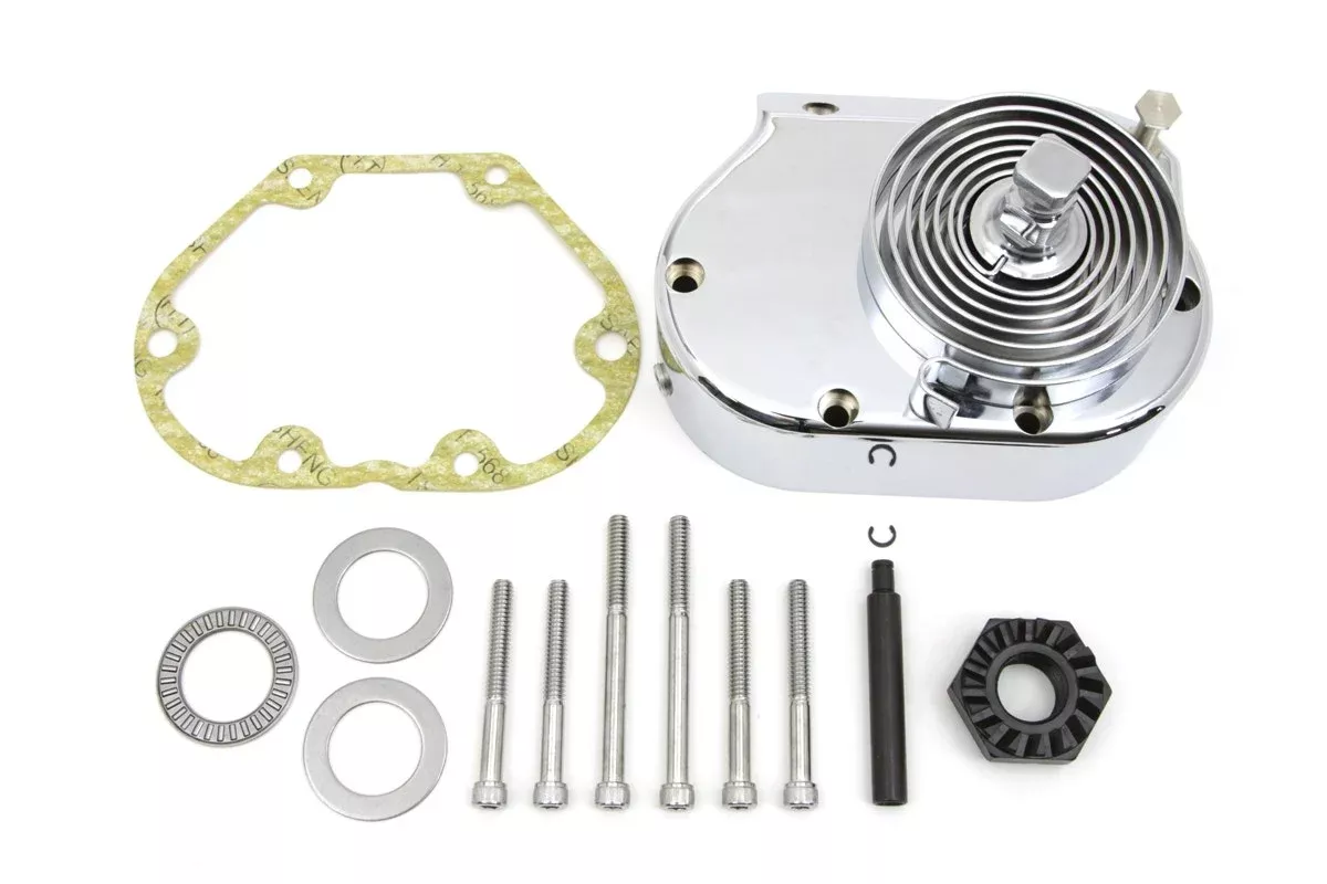 V-Twin 17-0858 Chrome Kick Starter Kit Harley Softail Dyna Road Glide 85-06