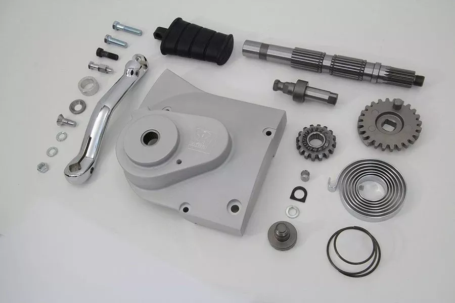 V-Twin 22-0562 Polished Kick Starter Conversion Kit 04-06 Harley XL 28T Pulley