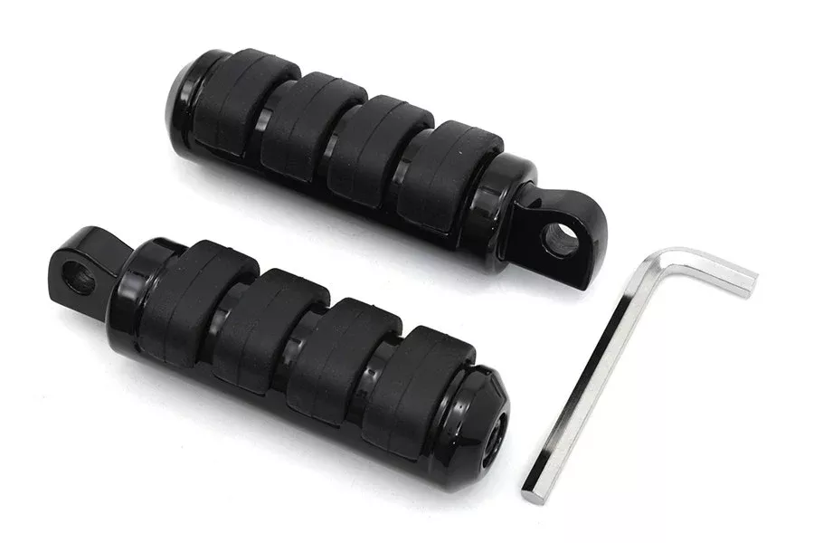 V-Twin 27-1457 Black Small Cats Paw Footpeg Rubber Pad Harley Motorcycle Pegs