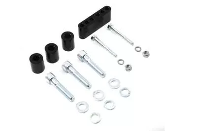 V-Twin 27-1527 Black Driver Footboard 1-1/4" Extender Kit 83-08 Harley Touring