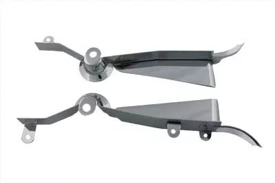 V-Twin 42-1107 Chrome Saddlebag Filler Panel Kit 06-08 Harley Street Glide FLHX