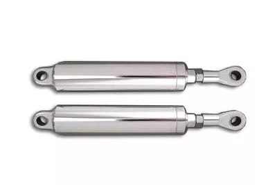 V-Twin 54-0131 Chrome 11" Billet Slim Fit Rear Shock Set 89-99 Harley Softail