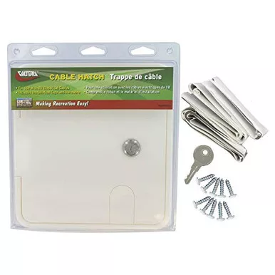 Valterra A10-2151VP Large Square Cable Hatch - White