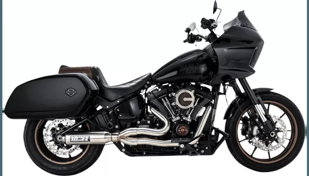 Vance & Hines 2-into-1 PCX Supersport Exhaust System for '22-Up Harley Davidson Low Rider ST FXLRST and '17-Up Sport Glide Softail Models - Brushed Stainless