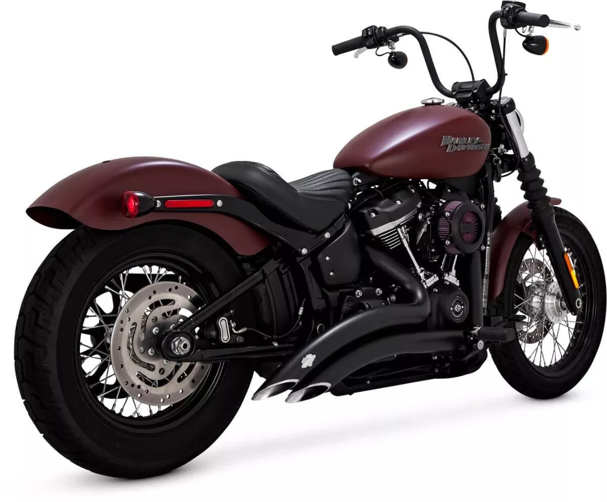 Vance & Hines Big Radius 2-Into-2 for 2018-Up Harley-Davidson Softail Models - Matte Black (49-State Emissions Compliant)