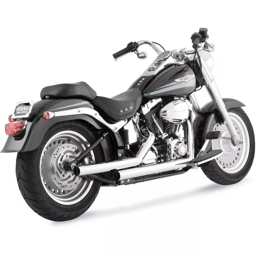 Vance & Hines Chrome Straightshots Exhaust for 1986-2011 Harley Softail FXS/ FXST/ FLST