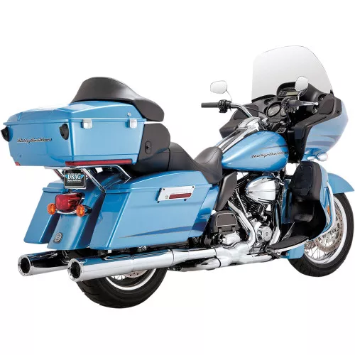 Vance & Hines Power Duals Header PCX Exhaust System for 2009-2016 Harley Touring - Chrome