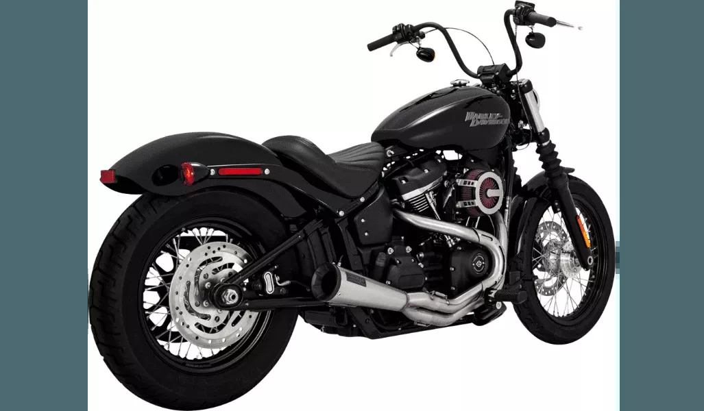 Vance & Hines Stainless 2-into-1 Upsweep for '18-Up Harley Davidson Softail Models (49-state emissions compliant)