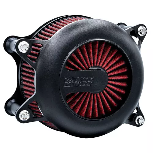 Vance & Hines VO2 Rogue Air Intake Kit For 1999-2017 Harley Twin Cam Dual Cable - Wrinkle Black