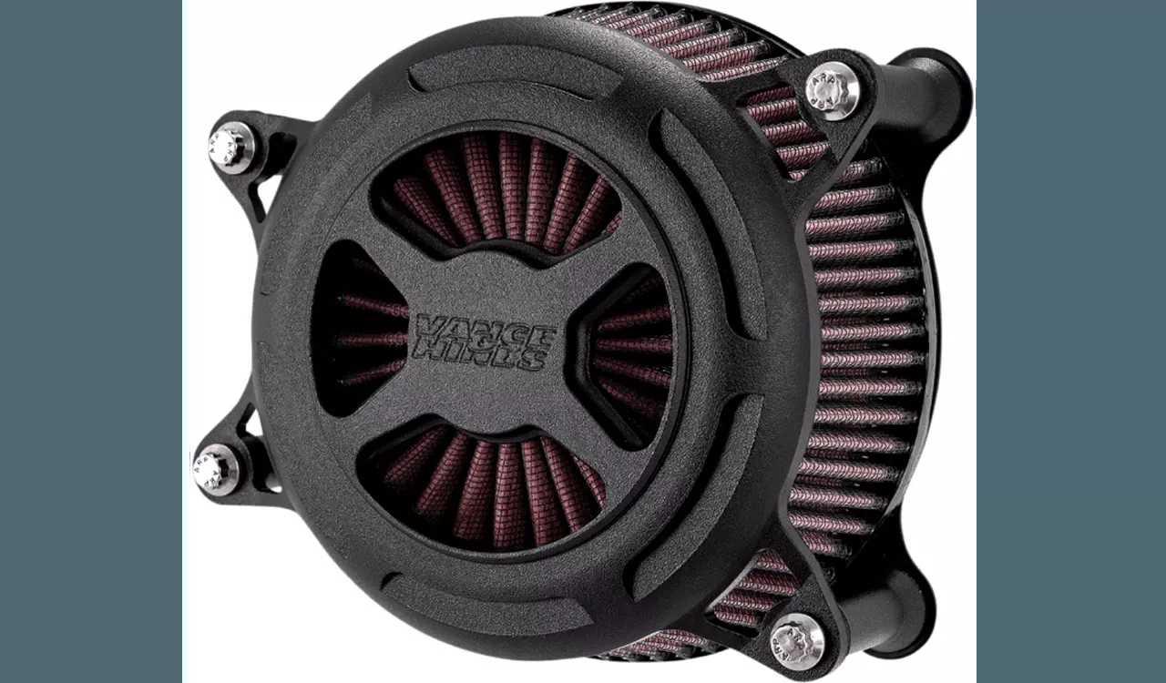 Vance & Hines VO2 X Air Cleaner Kit for '18-23 Harley Davidson Softail Models - Black Wrinkle
