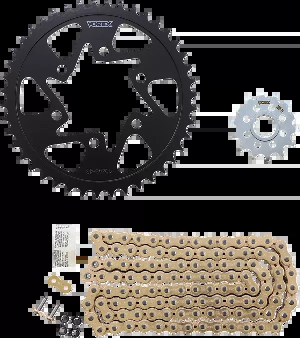 Vortex Chain And Sprocket Kit – GFRS – Black – Kawasaki Ninja ZX-6R