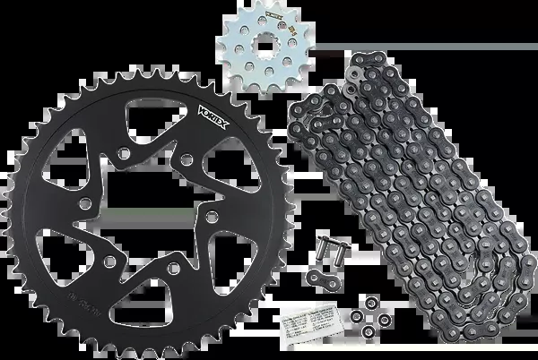 Vortex Chain And Sprocket Kit – WSS – Black – Kawasaki Z650/RS