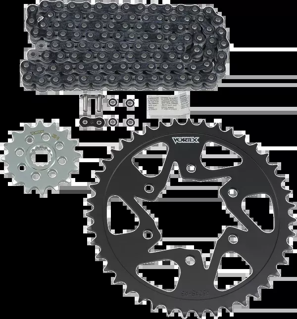 Vortex Chain And Sprocket Kit - WSS - Black - Kawasaki ZX-6R