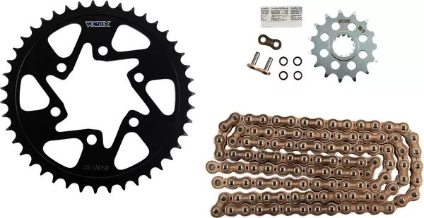 Vortex Chain And Sprocket Kit – WSS – Gold – Kawasaki Ninja ZX-6R
