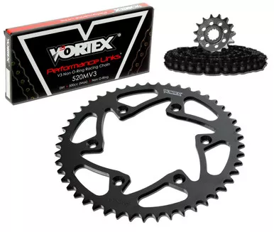 Vortex CK4108 Chain and Sprocket Kit MXS KAW KX125 04-05 (1U,STL)