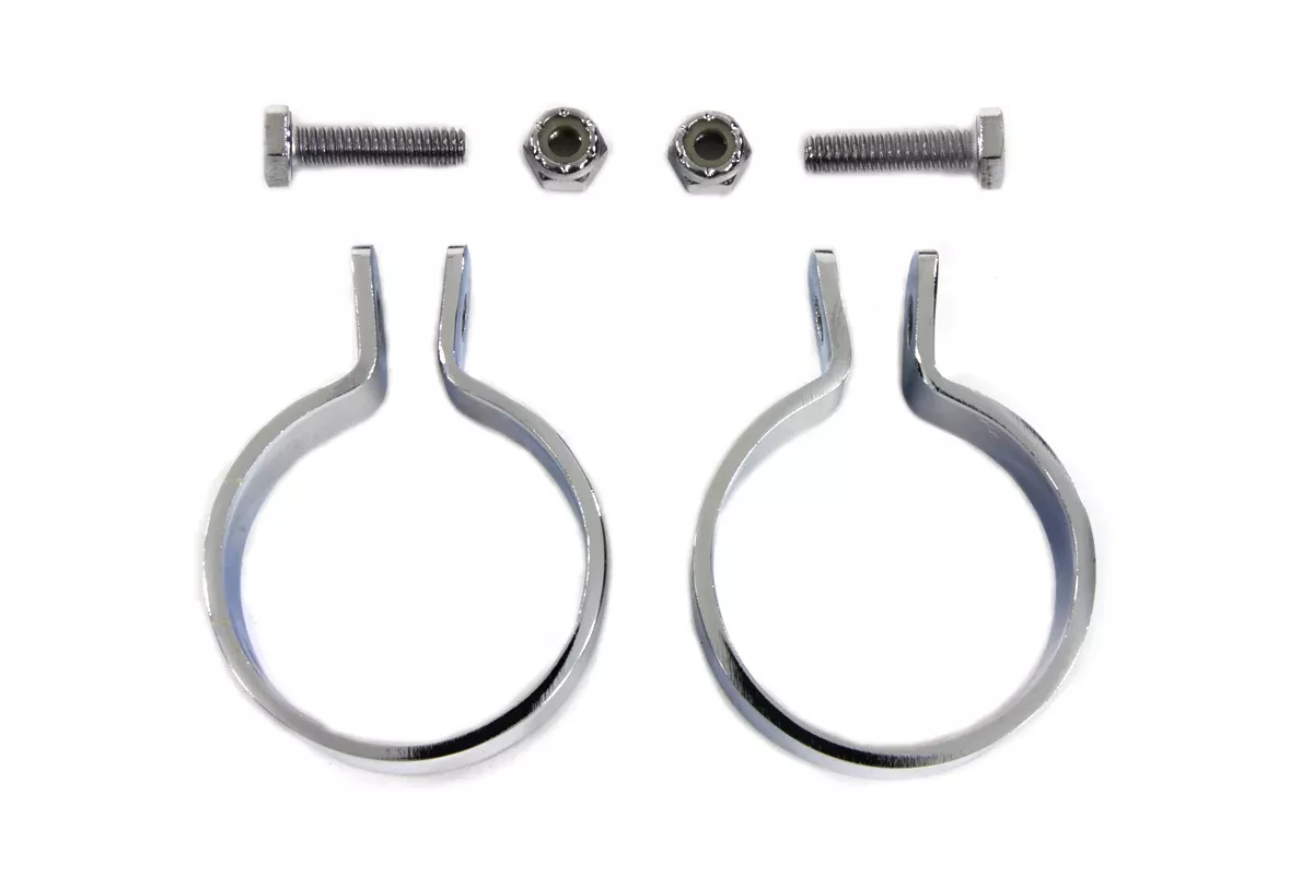 Vtwin 1-7/8" Motorcycle Rear Muffler End Clamp Set for Harley Davidson