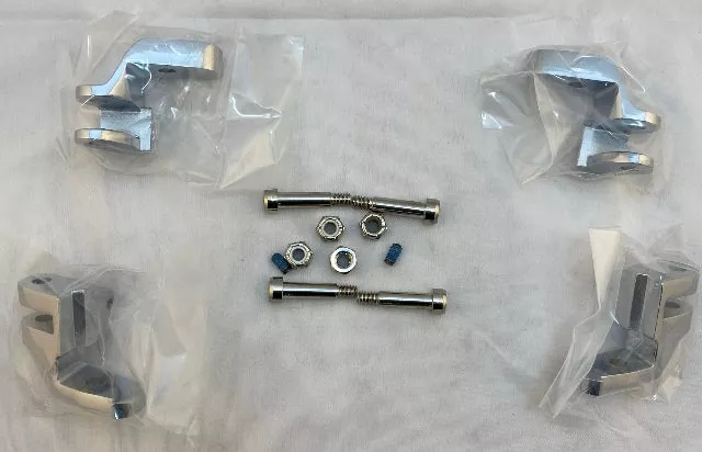 VTwin Chrome Driver Floorboard Relocation Kit 1999-2016 Harley Touring Models