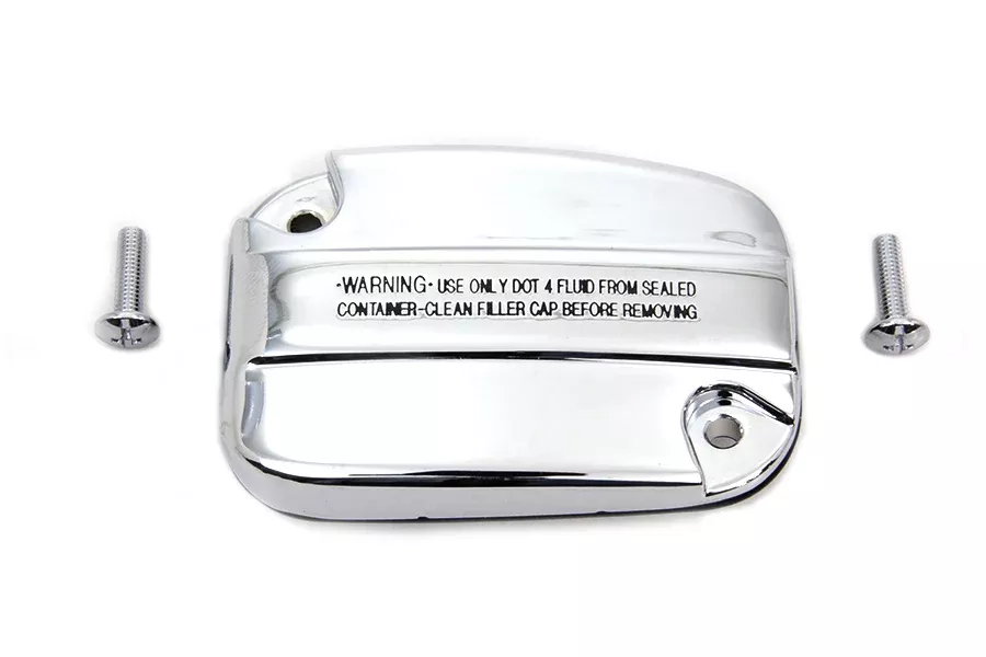 VTwin Chrome Front Brake Master Cylinder Cover Kit for 2014-2016 Harley Touring