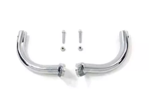 VTwin Chrome Rear Saddlebag Guard Eliminator Brackets 1997-2008 Harley Touring