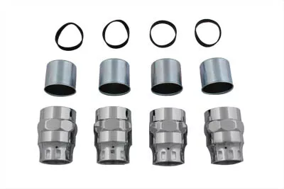 Vtwin Zinc Upper Lower Valve Cover Set fits 1930-1936 Harley Davidson VL