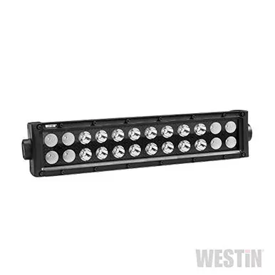 Westin 09-12212-24C B-Force Black 12in Double Row LED Light Bar with Combo Beam
