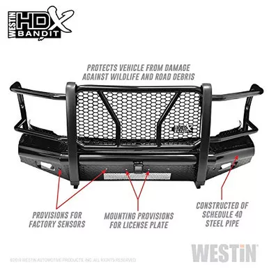Westin 58-31175 HDX Bandit Front Bumper fits 2010-2018 Ram 2500 3500