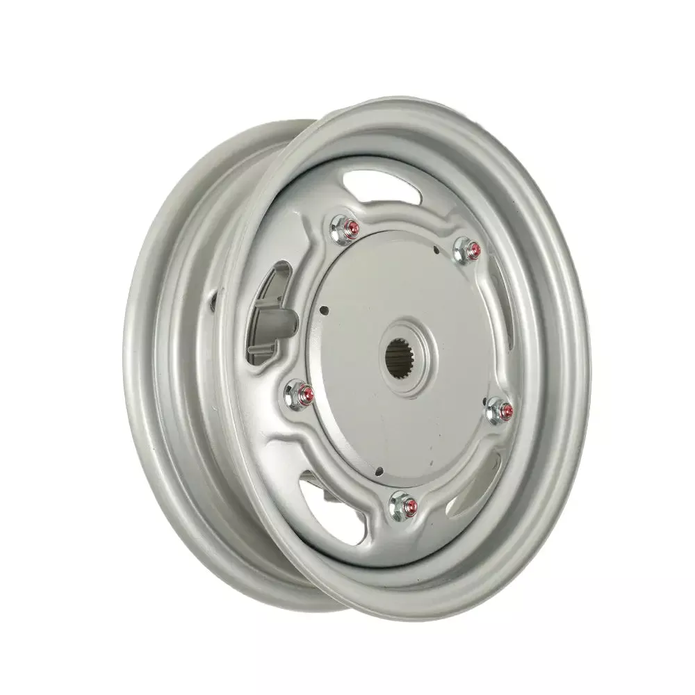 WHEEL ASSY - REAR WHEEL, SILVER STEEL, RIM (BUD 125/150/170)