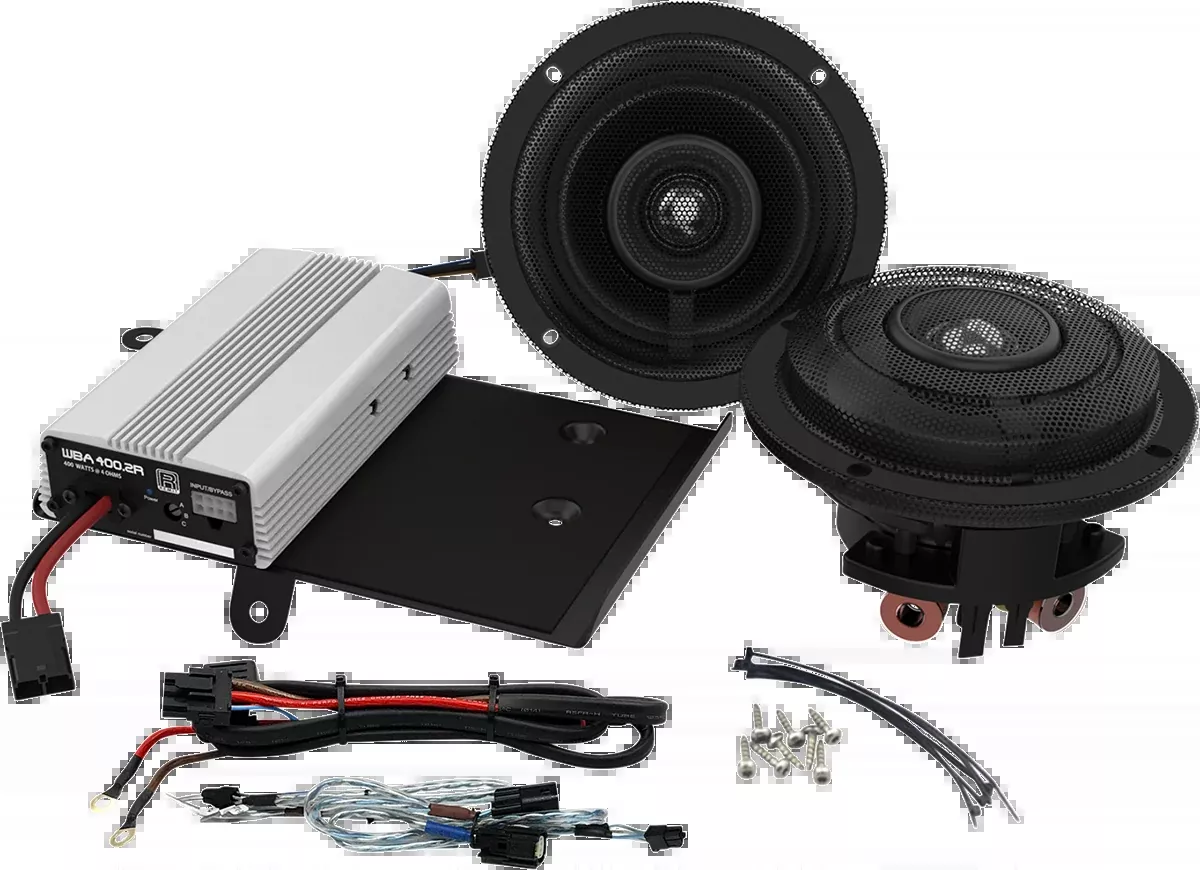 Wild Boar 400w Front Fairing Speaker & Amplifier Kit 2014-2023 Harley Touring