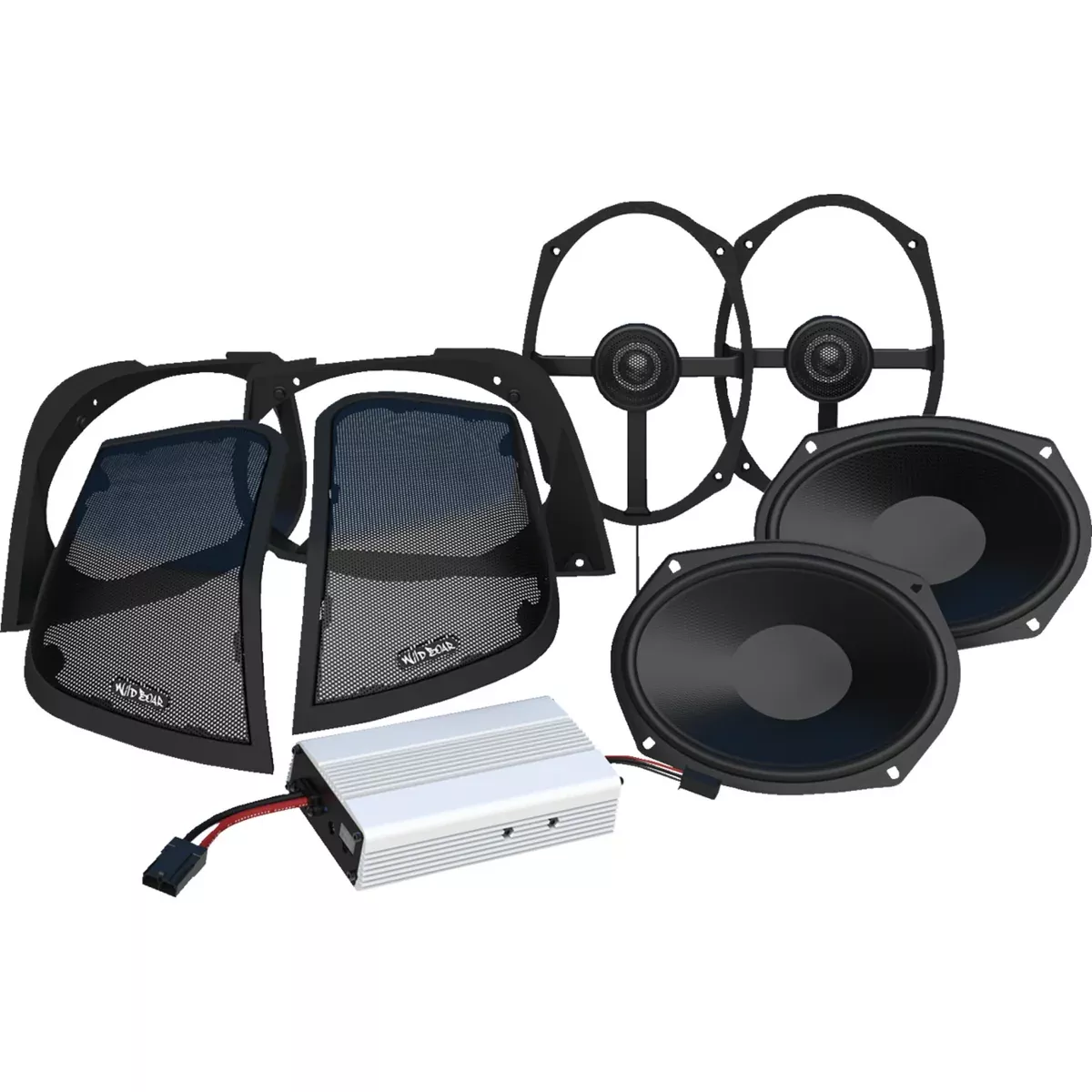 Wild Boar Audio Speaker And Amplifier Kit - WBA RETRO LID KIT For Harley Touring 2014-2024