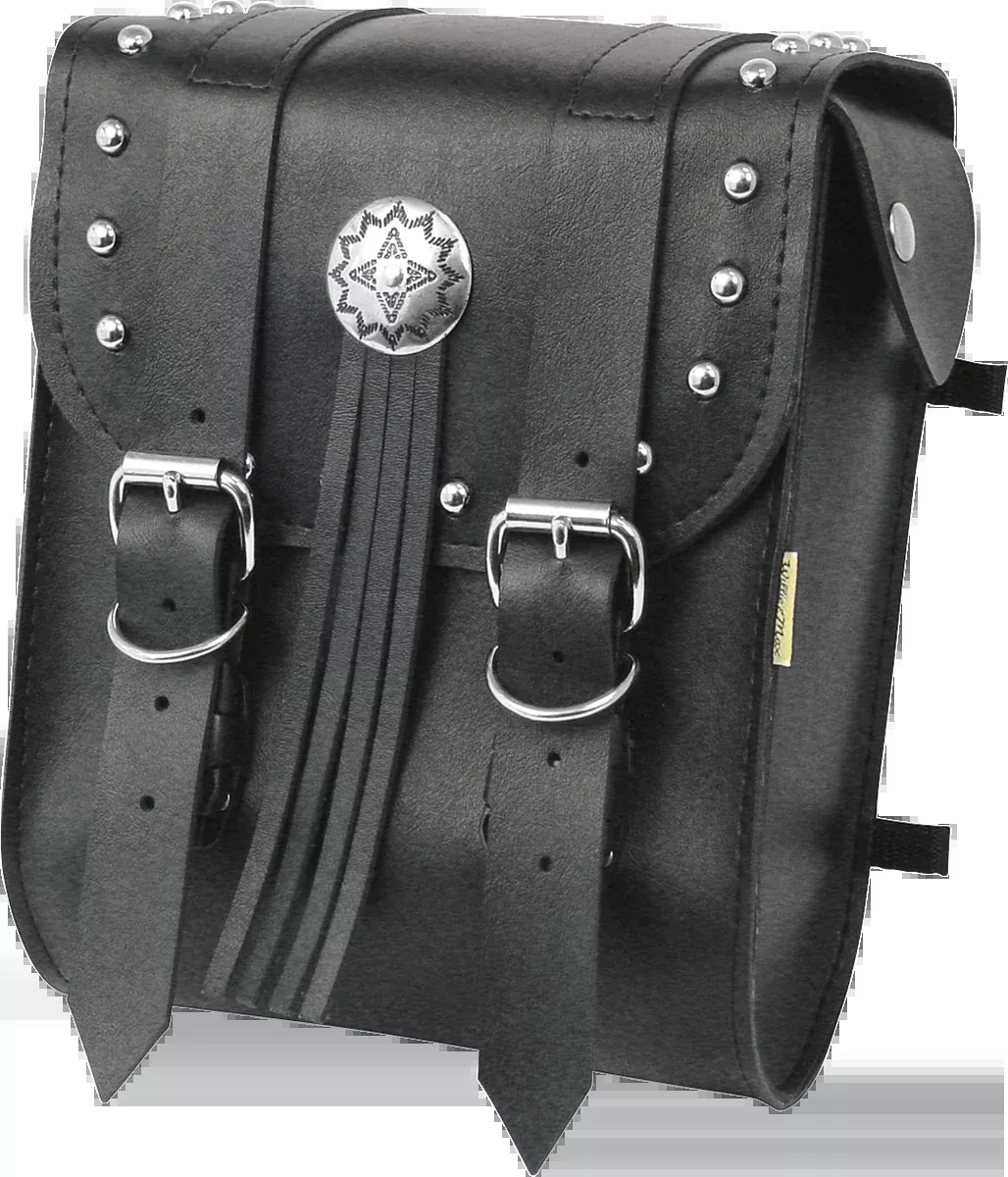 Willie & Max American Classic Leather Motorcycle Sissy Bar Bag Made in the USA