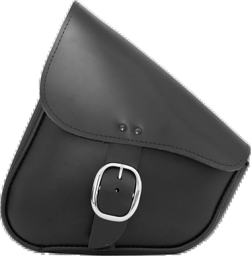 Willie & Max Leather Left Side Swing Arm Saddlebag 1984-2017 Harley Softail FXST
