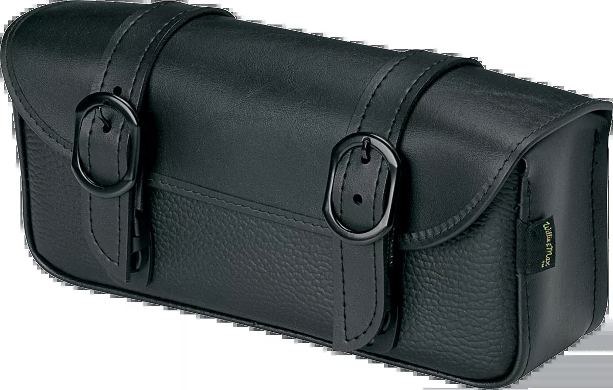 Willie & Max Luggage Black Jack Leather Universal Motorcycle Tool Bag Harley