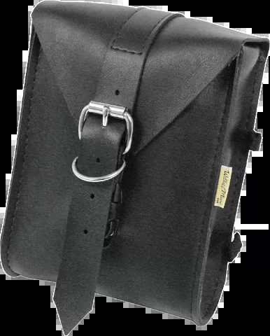 Willie & Max Mini Black Leather Motorcycle Sissy Bar Tool Bag Harley Davidson