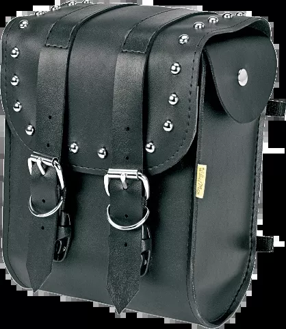 Willie & Max Ranger Studded Leather Motorcycle Sissy Bar Bag for Harley Davidson
