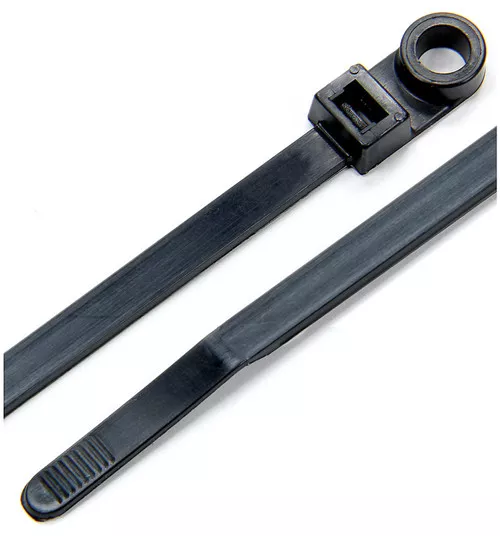 Wire Ties Black 11.00 w/ Mounting Hole 25pk ALL14391