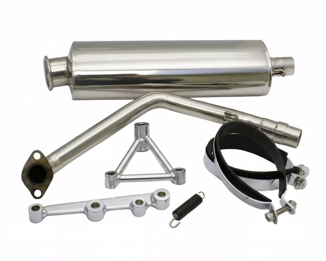 YMS Polished Stainless GY6 Performance Exhaust – V8