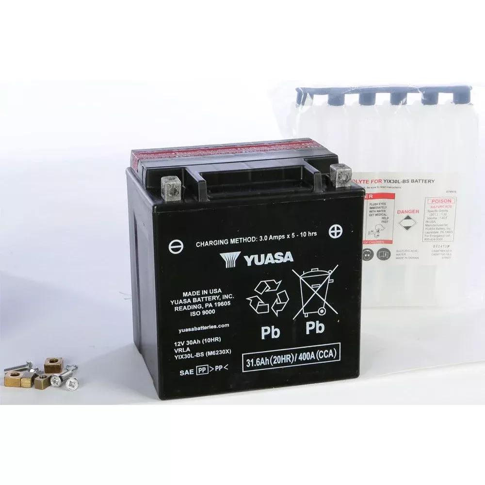 Yuasa Maintenance Free YIX30LPW 12 Volt Battery YUAM7230LPW
