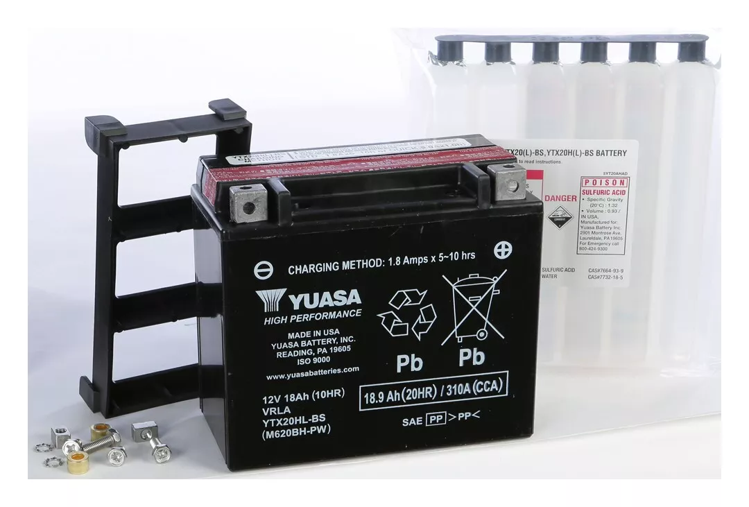 Yuasa YTX20HL-BS-PW AGM Battery